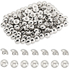 150Pcs 1-Hole Plating Acrylic Shank Buttons BUTT-CY0001-01P-1