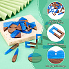 20Pcs 10 Styles Transparent Resin & Walnut Wood Pendants RESI-TA0003-21-4