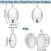 4Pcs Brass Locket Pendants FIND-BBC0015-80-2