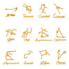 Twelve Constellations Alloy Cabochons DIY-CJ0001-29-7