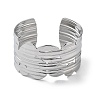 304 Stainless Steel Cuff Bangles for Women BJEW-Z078-20P-2
