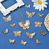 16Pcs 8 Styles Brass Pendants KK-CJ0002-58-6