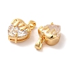 Brass Micro Pave Cubic Zirconia Pendants KK-M243-18G-3