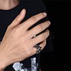 Men's Stainless Steel Finger Rings RJEW-BB29831-8-2