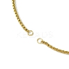 12Pcs 4 Style Half Finished 304 Stainless Steel Cable Chain Bracelets AJEW-NB0003-65-3
