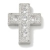 Rack Plating Brass Micro Pave Cubic Zirconia Pendants KK-L224-063P-2