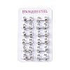304 Stainless Steel Hoop Earrrings for Women EJEW-U066-03P-4