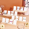 4Pcs Wooden Jewelry Display Card Stands ODIS-WH0027-046-5