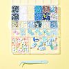 ABS Plastic Imitation Pearl & Polymer Clay & Acrylic & Resin Cabochons Findings Kits DIY-FS0009-76-7