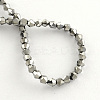 Electroplate Glass Bead Strands EGLA-R094-3mm-M1-2