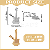 2Pcs 2 Colors Ion Plating(IP) 304 Stainless Steel Pendants STAS-LP0003-75-2