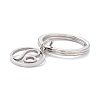 304 Stainless Steel Keychain STAS-C027-01P-3