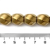 Electroplated Non-Magnetic Synthetic Hematite Beads Strands G-P518-05B-4