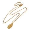 PVD Vacuum Plating 304 Stainless Steel Pendant Necklaces STAS-Z114-17G-4