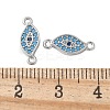 Brass Micro Pave Cubic Zirconia Connector Charms KK-U056-45P-3