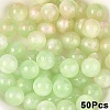50Pcs Opaque UV Reactive Beads RESI-YW0005-93E-1