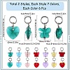 84pcs 14 style Faceted Transparent Glass Charms GLAA-SC0002-05-2
