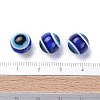 Round Evil Eye Resin Beads RESI-R159-10mm-08-4