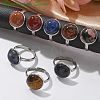 Tarnish Resistant 304 Stainless Steel Pad Ring Settings STAS-G173-19P-12mm-3