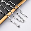 201 Stainless Steel Cable Chain Necklaces NJEW-Q013-12C-P-4