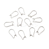 Tarnish Resistant 316 Surgical Stainless Steel Hoop Earrings Findings Kidney Ear Wires LS-STAS-E009-6-4