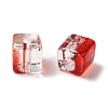 Two Tone Transparent Glass Beads GLAA-NH0001-03-3