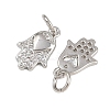 Brass Micro Pave Cubic Zirconia Pendants KK-A269-16P-2