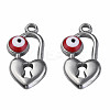304 Stainless Steel Enamel Pendants STAS-N087-53-01P-2