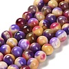 Dyed Natural Agate Beads Strands G-G203-09F-10mm-2