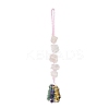 Nuggets Natural Rose Quartz Pendant Decorations HJEW-JM00992-05-1
