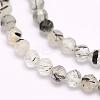 Natural Black Rutilated Quartz Beads Strands G-F509-34-3mm-3