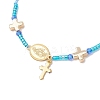 Adjustable Nylon Cord Braided Beads Bracelets BJEW-MZ00168-02-4