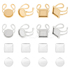 DIY Blank Dome Ring Making Finding Kit DIY-UN0003-98A-1