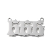 304 Stainless Steel Pendants STAS-D382-04F-P-1