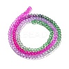 Transparent Painted Glass Beads Strands DGLA-A034-T1mm-A06-5