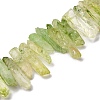 Natural Crackle Quartz Crystal Dyed Beads Strands G-I345-05G-2