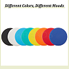 8 Pairs 8 Colors 304 Stainless Steel Flat Round Stud Earrings for Women EJEW-AN0003-42-6