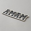 Word Mama Computerized Embroidery Iron on/Sew on Patches PATC-WH0014-38A-2