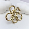 Adjustable 304 Stainless Steel Cuff Open Rings for Women RJEW-B155-01G-1