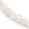 Natural Rose Quartz Beaded Necklaces NJEW-JN03315-02-2