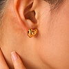 304 Stainless Steel Stud Earrings for Women WGC125F-01-2