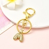 Brass Micro Pave Cubic Zirconia Keychain KEYC-YW00089-13-1