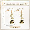 1 Pair Alloy Enamel Dangle Earrings EJEW-LP0007-108A-2