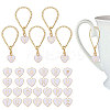 26Pcs 26 Styles Alloy Enamel Cup Charms HJEW-GL00003-1