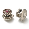 Rack Plating Alloy Enamel European Beads PALLOY-A009-23P-1