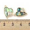 Natural Paua Shell Pendants KK-L211-010G-01-3