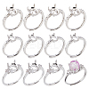 12pcs 4 Style Brass Adjustable Ring Settings FIND-HS0001-77-1