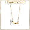 1Pc 304 Stainless Steel Slider Round Beads Pendant Necklaces NJEW-LP0003-10G-2