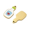 304 Stainless Steel Enamel Pendants X1-STAS-G360-04G-06-2