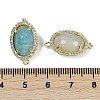 Natural Flower Amazonite Faceted Oval Links G-B126-07G-15-3